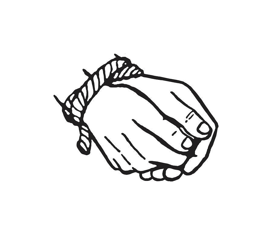 hands tied